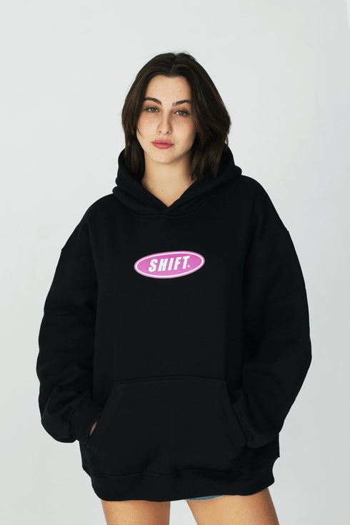 Heavy Oversized Hoodie Shift Black